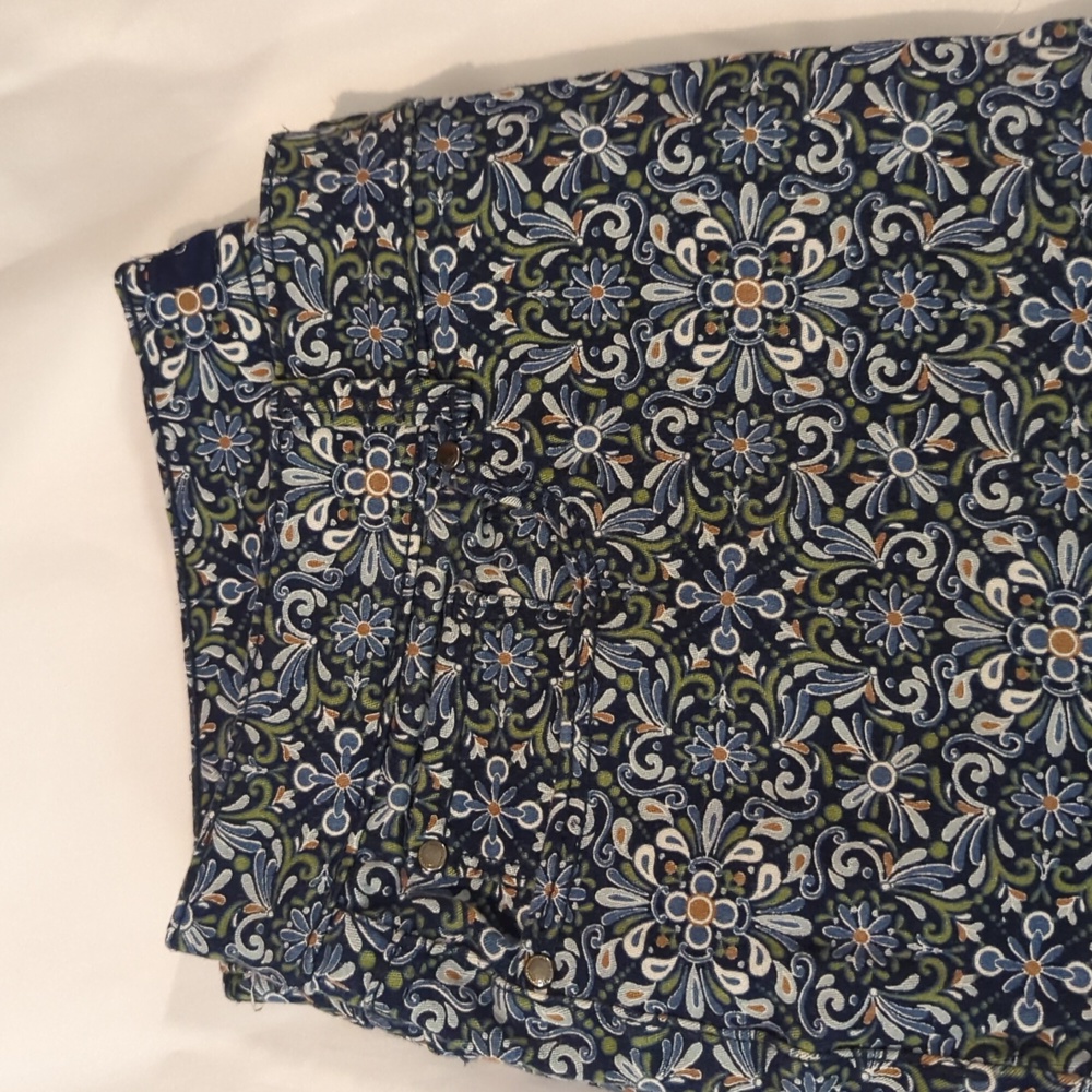 Patterned straite pants - Picture 2 of 4